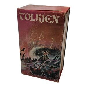 Vintage JRR Tolkien Lord of the Rings Trilogy Ballantine Books Slipcase Set
